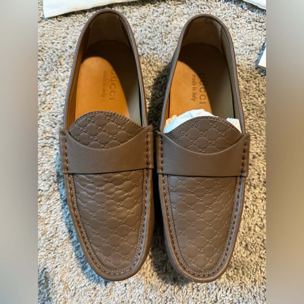 GUCCI Microguccissima Leather Driver